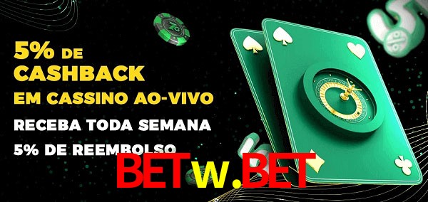 Promoções do cassino ao Vivo betw.bet